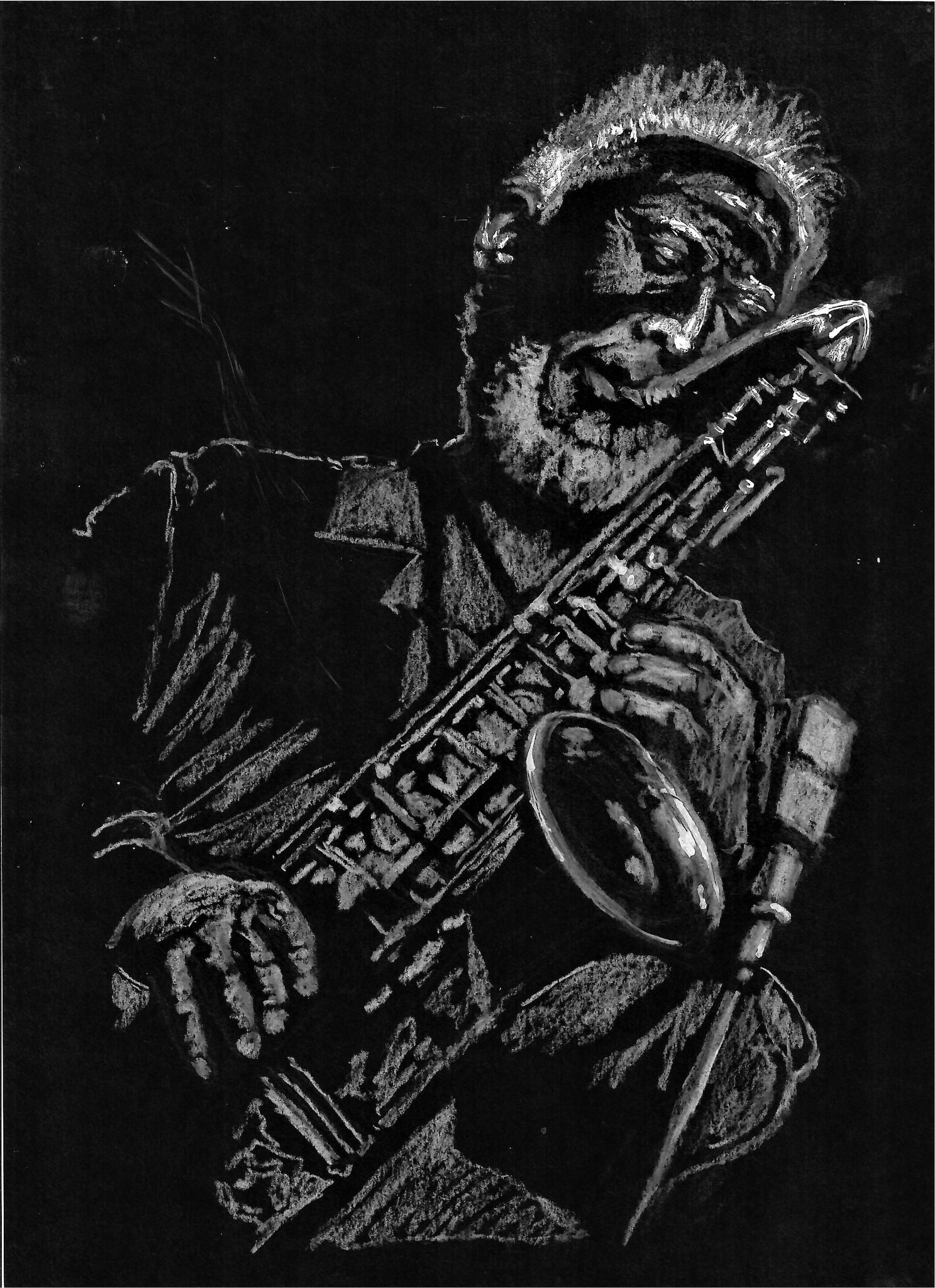 Musician - Old Jazz Saxophone Player, New Orleans Jazz Artist