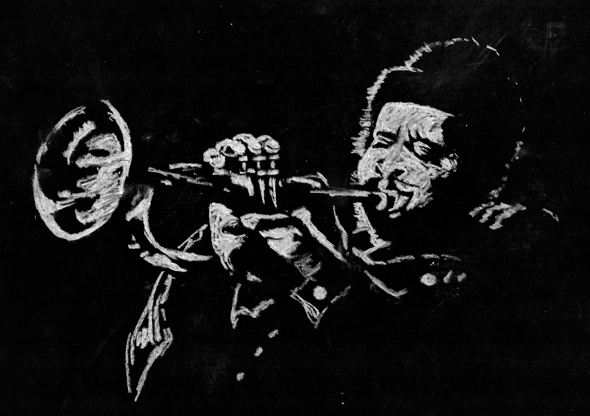 Musician - Jazz Trumpet Player With Ball Cap, New Orleans Jazz Artist