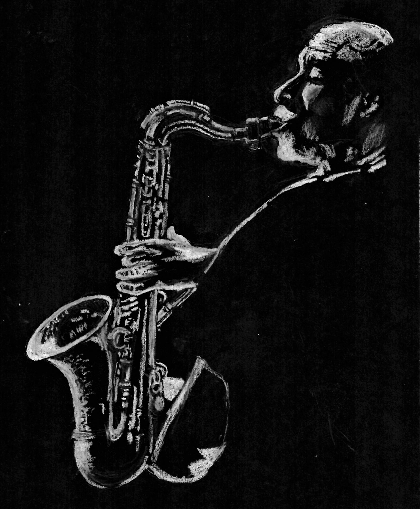 Musician - Jazz Saxophone Sillouette, New Orleans Jazz Artist