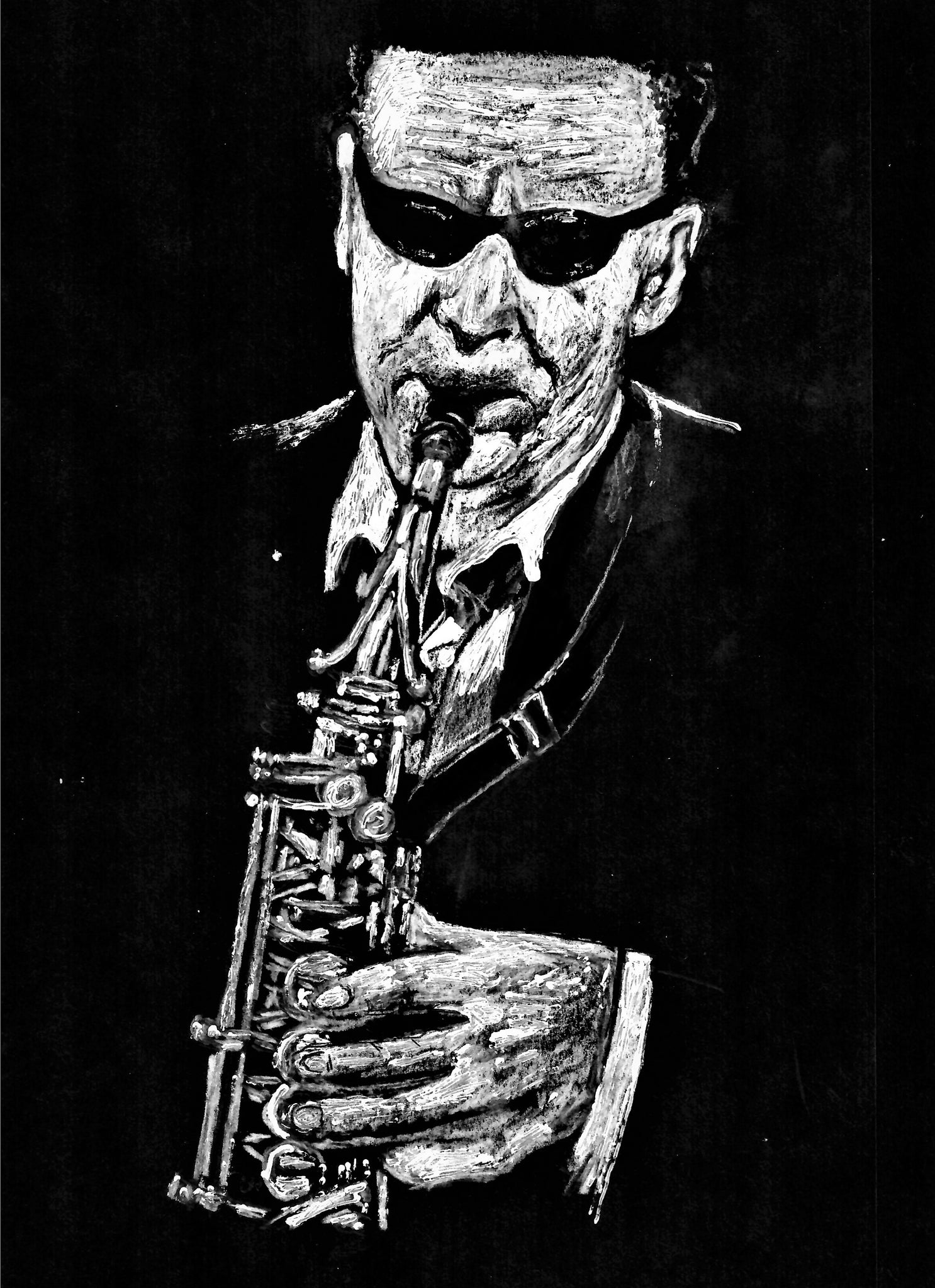 Musician - Jazz Saxophone Player With Sunglasses, New Orleans Jazz Artist