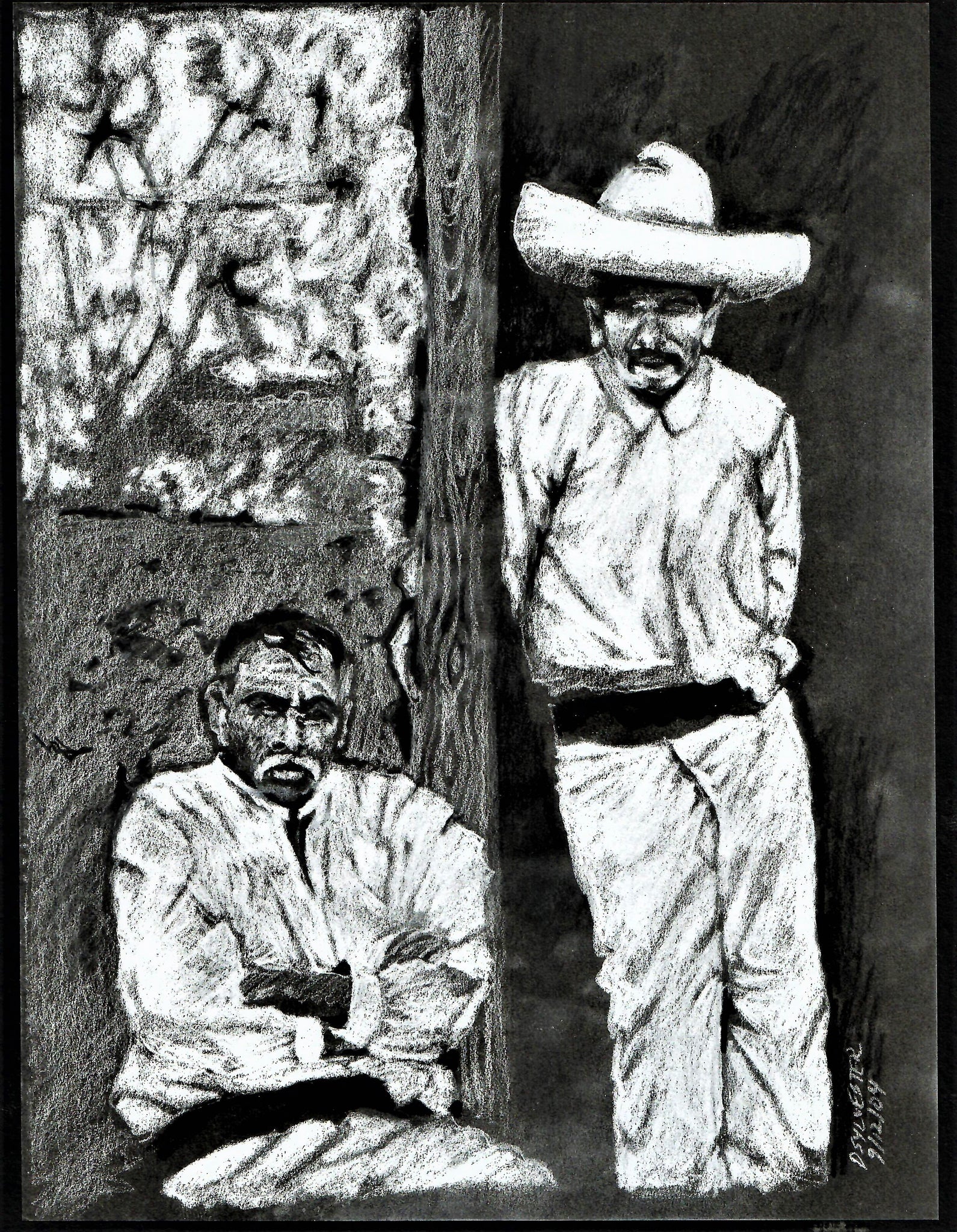 PEOPLE - TWO MEXICAN LABORERS AT REST