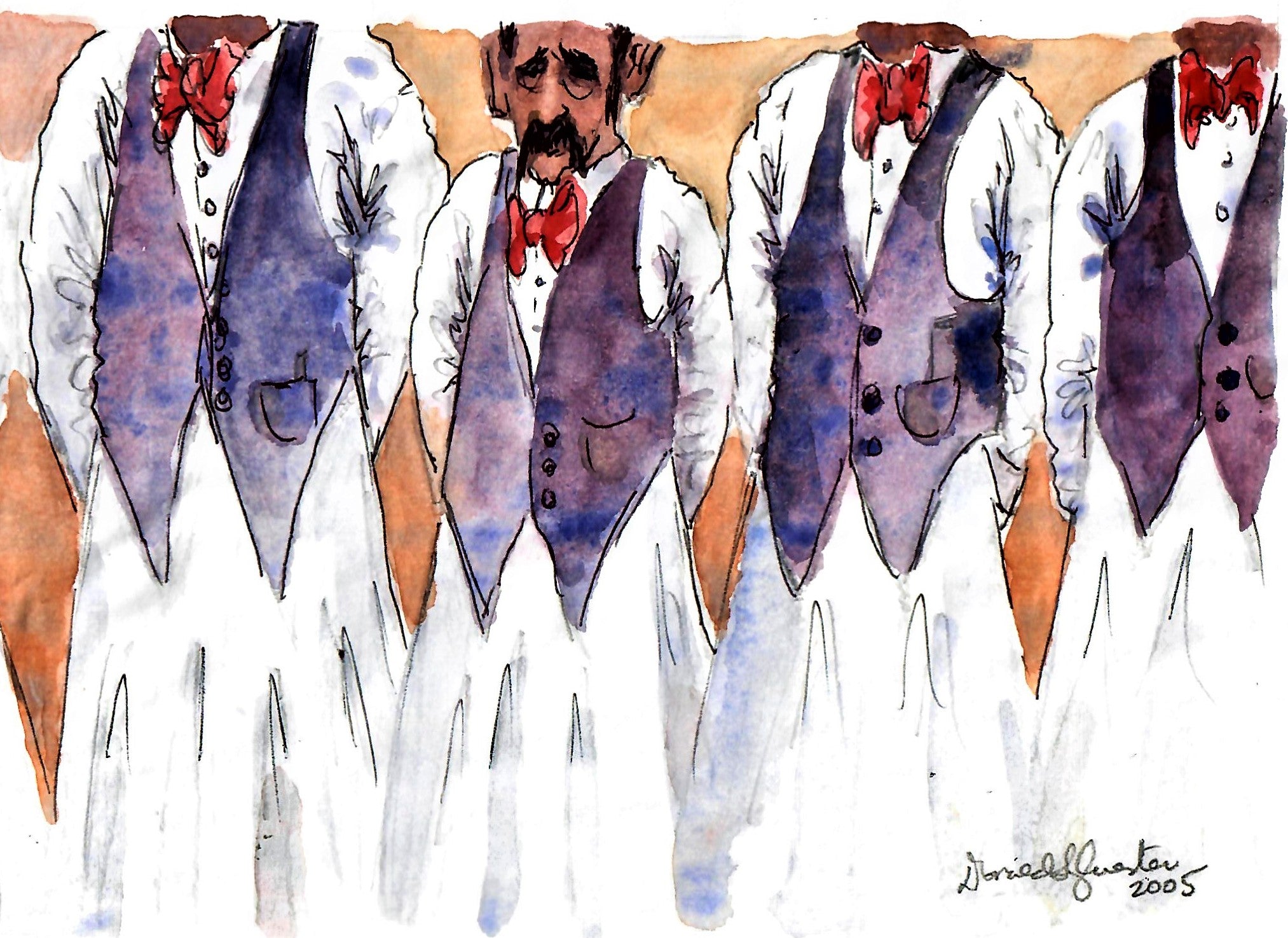 WAITERS - THE SHORT WAITER IN THE LINE